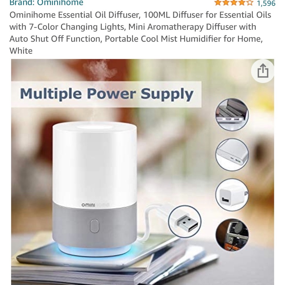 Multi use diffuser and essential oils